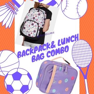 🙀Back pack/Lunch Box/Pencil case-DSG Voyager Sports Backpack/Chalk Dots L…